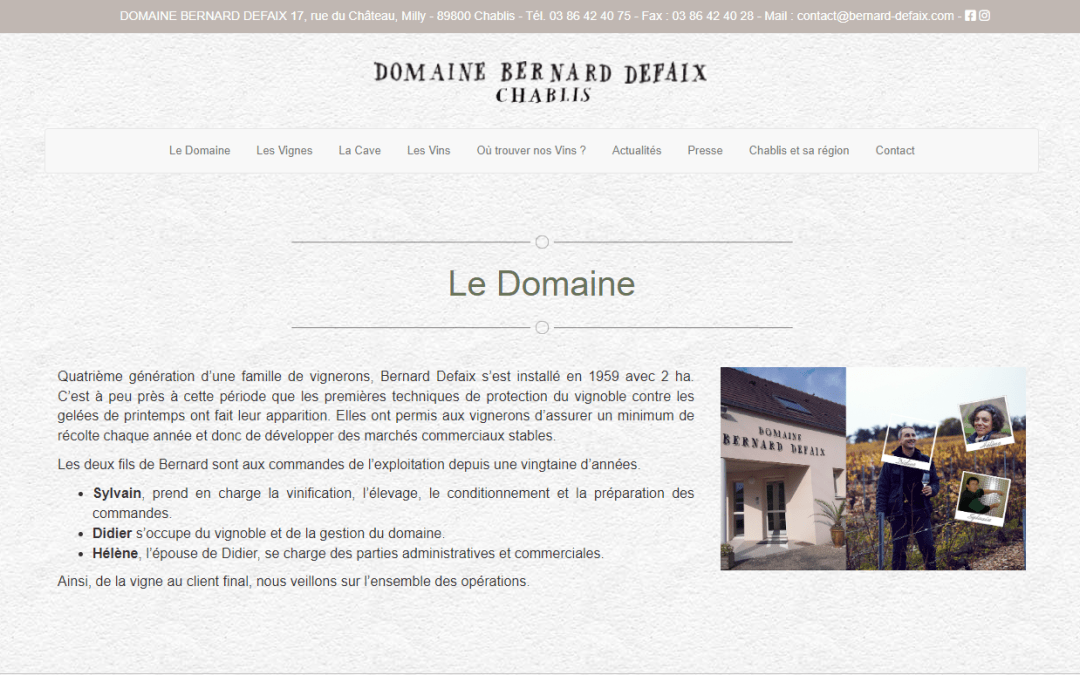 Domaine Bernard Defaix