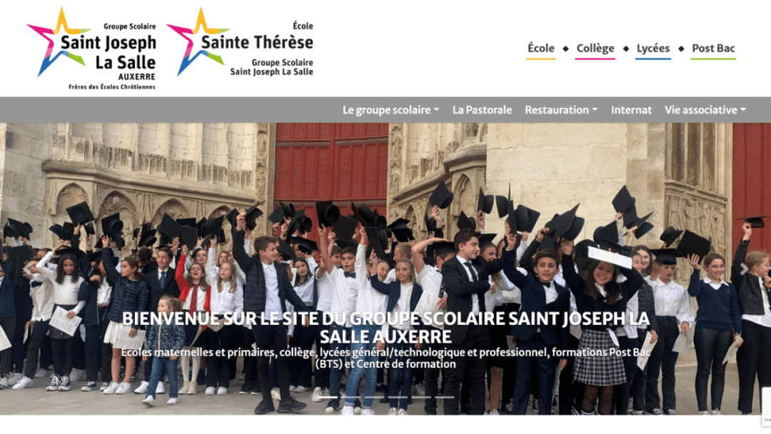 Conception d'un site internet pour le groupe scolaire de Saint-Joseph La Salle à Auxerre