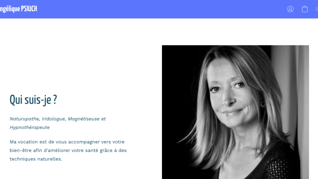 Conception d'un site internet pour Angélique Psiuch, accompagnatrice dans le bien-être