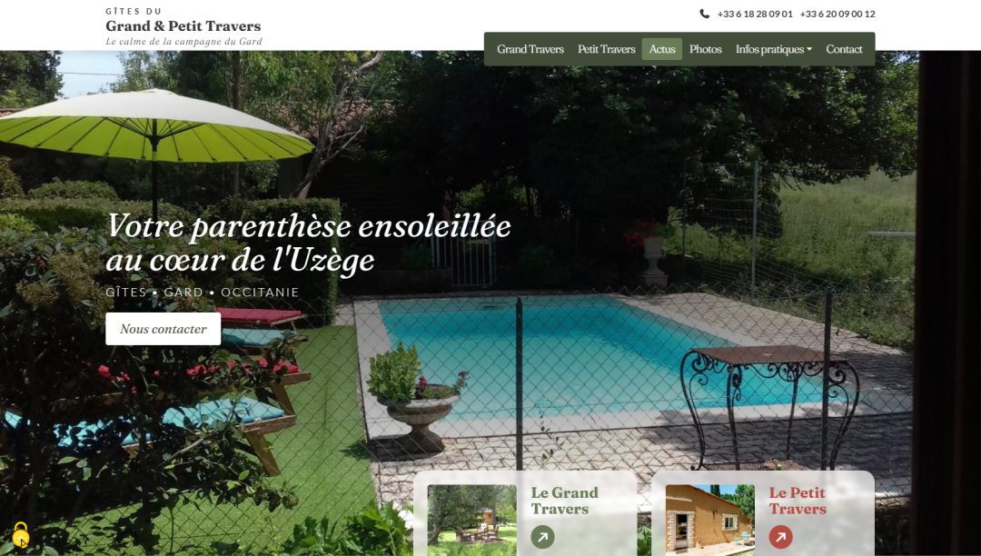 Gîtes du Grand et Petit Travers, Uzès